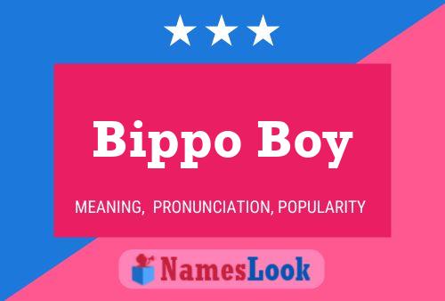 Bippo Boy Name Poster