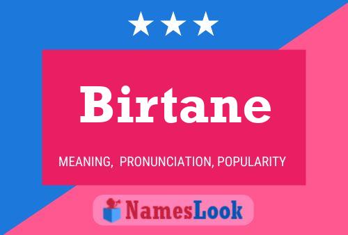 Birtane Name Poster