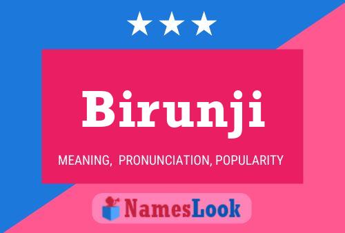 Birunji Name Poster