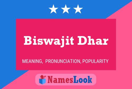 Biswajit Dhar Name Poster