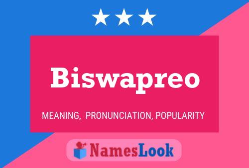 Biswapreo Name Poster