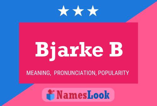 Bjarke B Name Poster