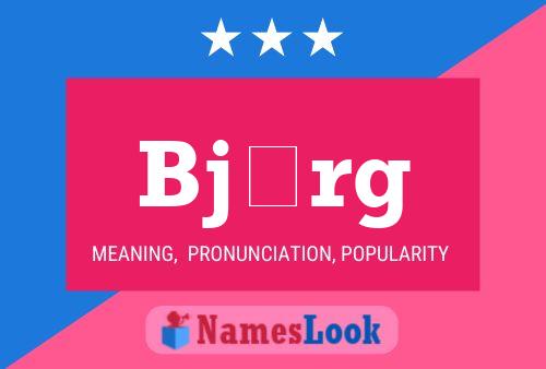 Björg Name Poster