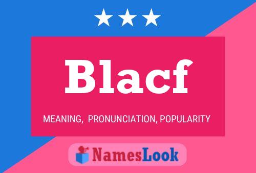 Blacf Name Poster