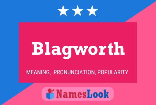 Blagworth Name Poster