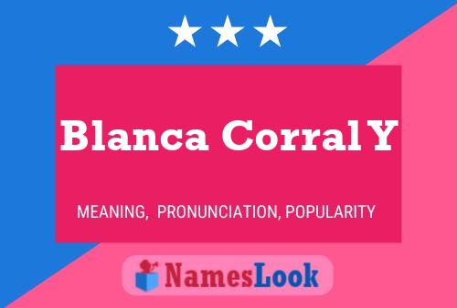 Blanca Corral Y Name Poster