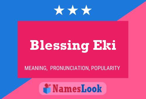 Blessing Eki Name Poster