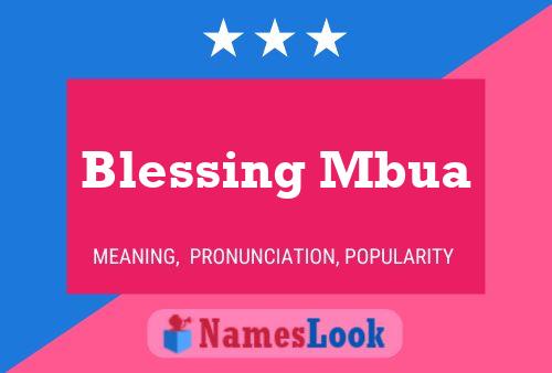 Blessing Mbua Name Poster