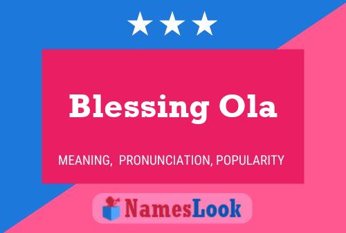 Blessing Ola Name Poster