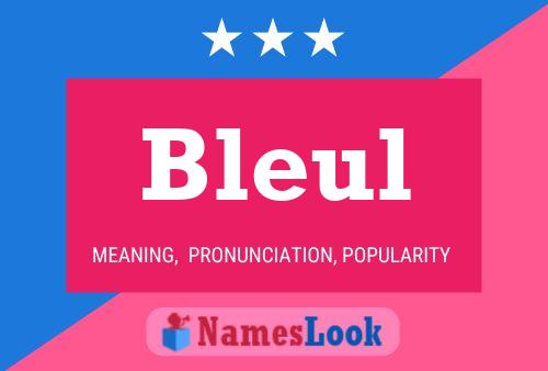 Bleul Name Poster