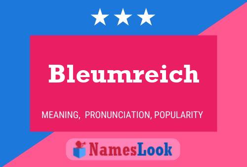 Bleumreich Name Poster