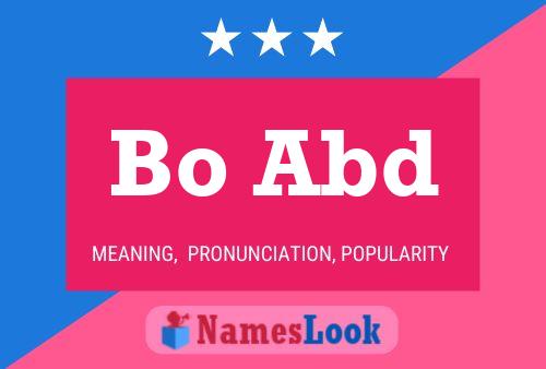 Bo Abd Name Poster