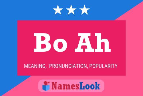 Bo Ah Name Poster