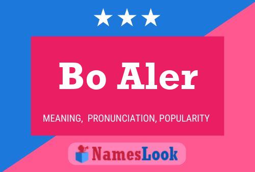 Bo Aler Name Poster