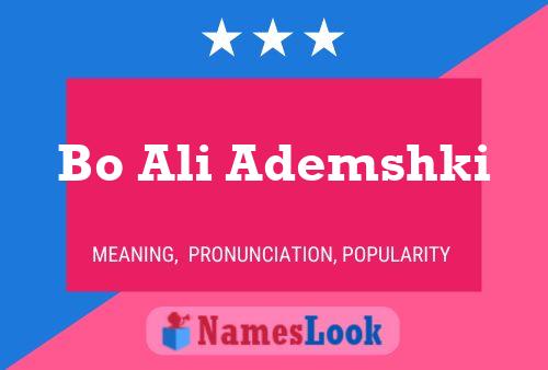 Bo Ali Ademshki Name Poster