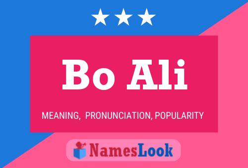 Bo Ali Name Poster