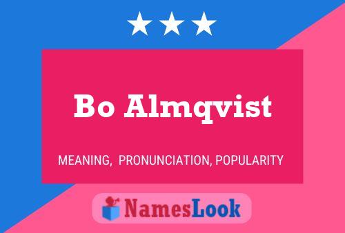 Bo Almqvist Name Poster