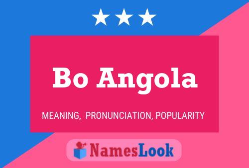 Bo Angola Name Poster