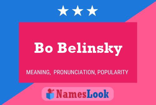 Bo Belinsky Name Poster