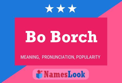 Bo Borch Name Poster