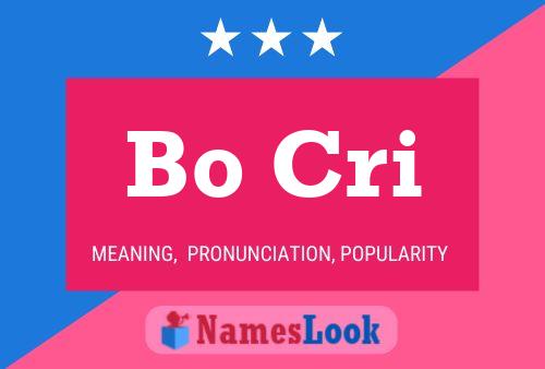 Bo Cri Name Poster