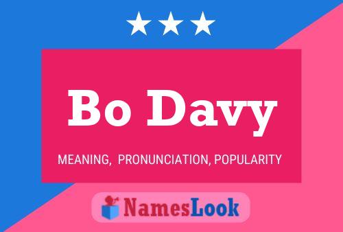 Bo Davy Name Poster