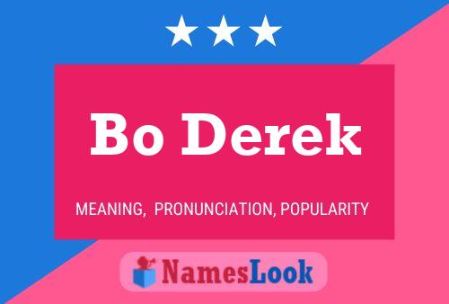 Bo Derek Name Poster