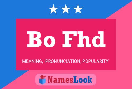 Bo Fhd Name Poster