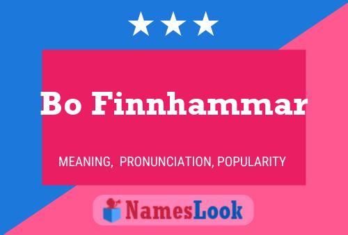 Bo Finnhammar Name Poster