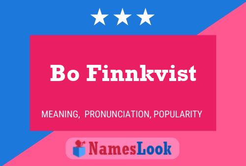 Bo Finnkvist Name Poster