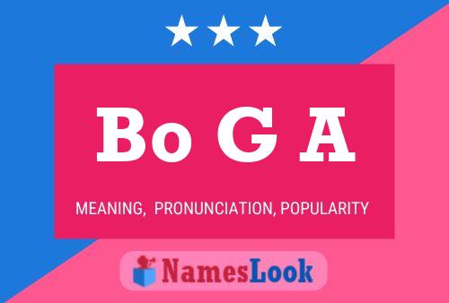 Bo G A Name Poster