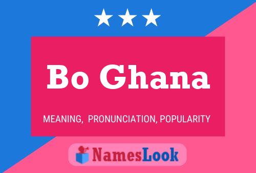 Bo Ghana Name Poster