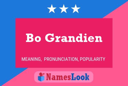 Bo Grandien Name Poster