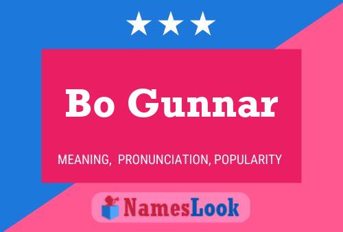 Bo Gunnar Name Poster