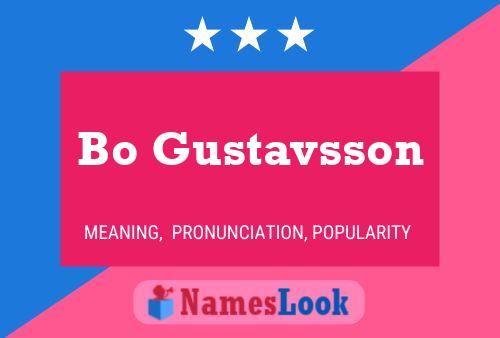 Bo Gustavsson Name Poster