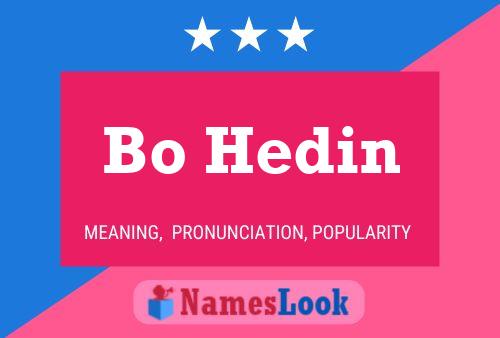 Bo Hedin Name Poster