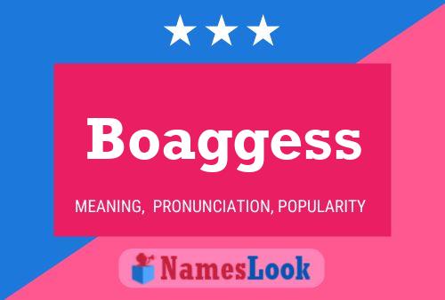 Boaggess Name Poster