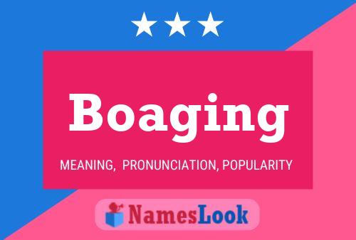 Boaging Name Poster