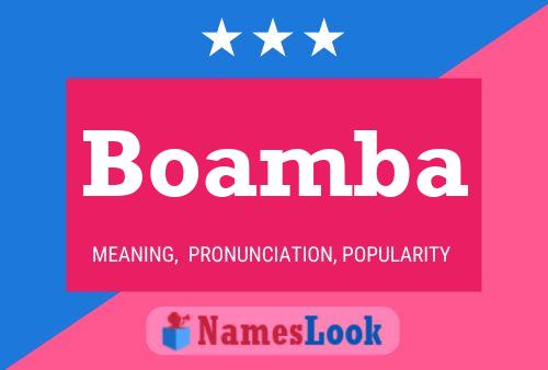 Boamba Name Poster