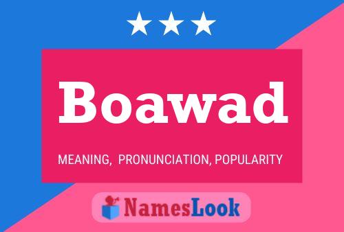 Boawad Name Poster