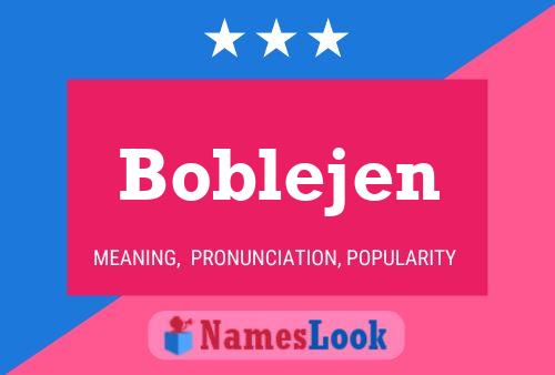 Boblejen Name Poster