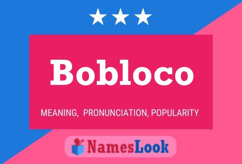 Bobloco Name Poster