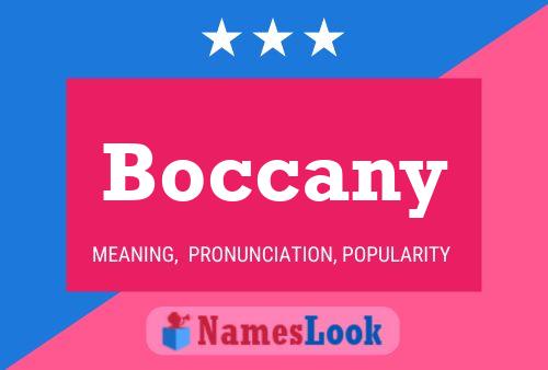 Boccany Name Poster