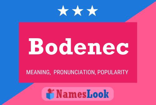 Bodenec Name Poster