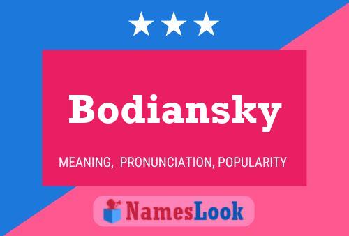 Bodiansky Name Poster