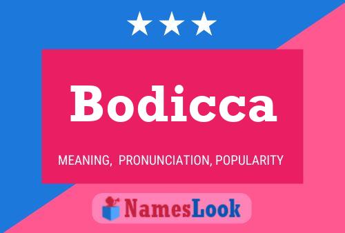 Bodicca Name Poster