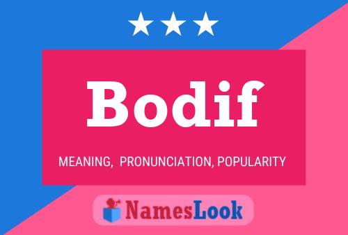 Bodif Name Poster