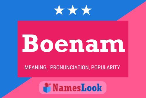 Boenam Name Poster