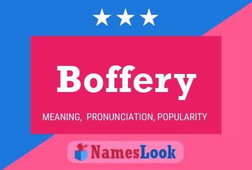 Boffery Name Poster