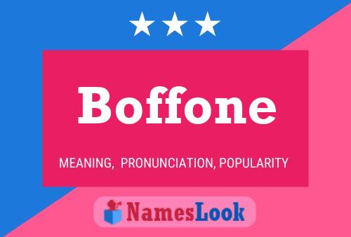 Boffone Name Poster